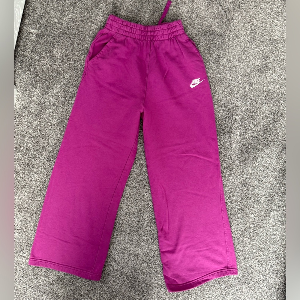 Girls Nike Sportswear Club Fleece Wide-leg Pants XL